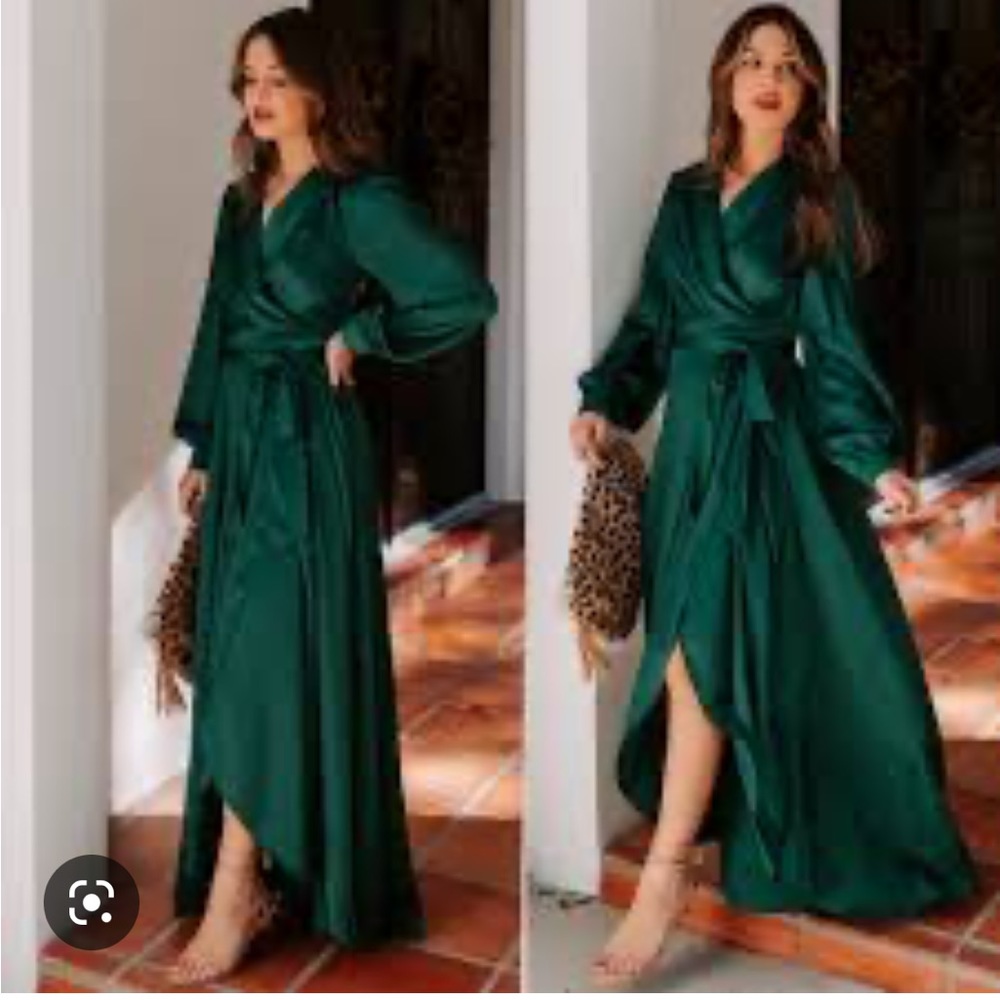 VICI “Always Memorable Satin Maxi Dress”
